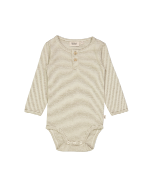 BODYSUIT WHEAT SEAWEED STRIPE