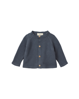 CARDIGAN VILD NATURAL BLUE