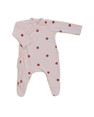 ONESIE ORGANIC ZOO SUNKISSED DOTS