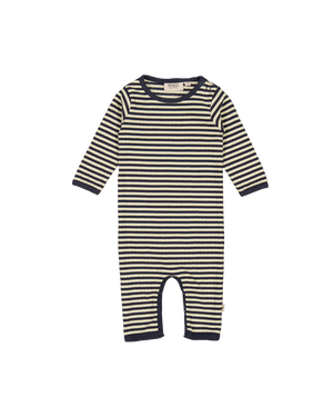 ONESIE WHEAT MIDNIGHT STRIPE