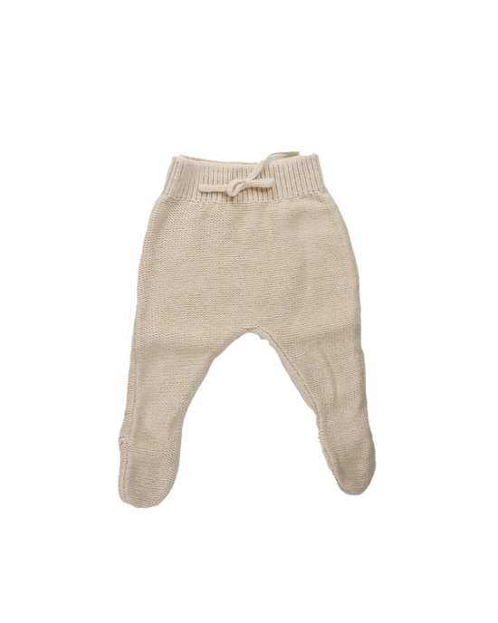 Beige organic cotton trousers for babies from OiOiOi, your baby clothes rental service