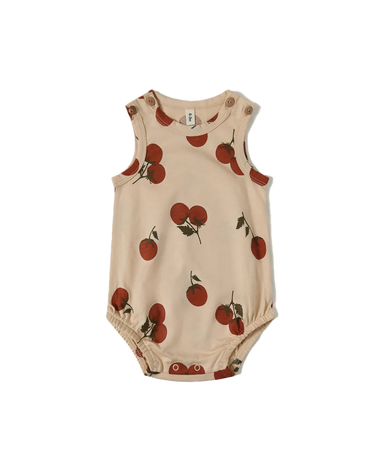 BODYSUIT ORGANIC ZOO TOMATO