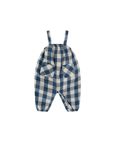 ONESIE ORGANIC ZOO POTTERY BLUE